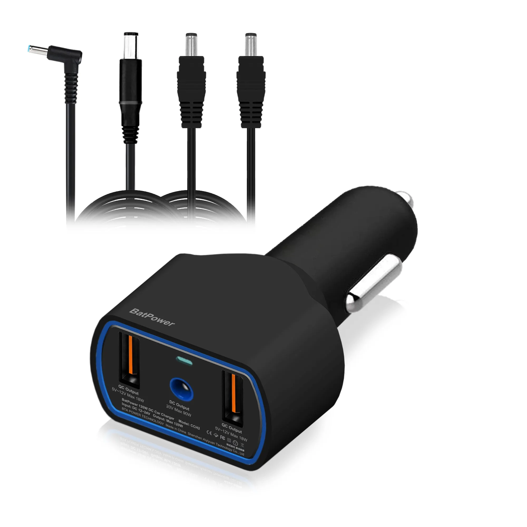 120W Laptop Car Charger High Power Delivery for HP Laptop Car Charger Asus DC 12v-24v Auto Charger Vehicle Charger CCH2
