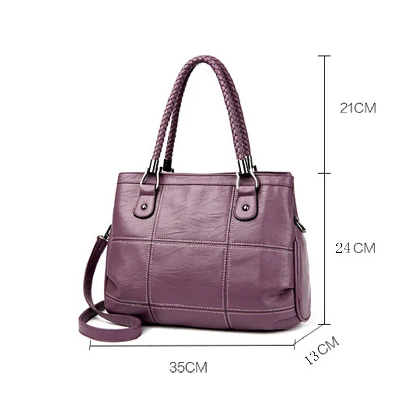 2018 New Fashion Ladies Hand Bag Women's Genuine Leather Handbag Black Leather Tote Bag Bolsas femininas Female Shoulder Bag