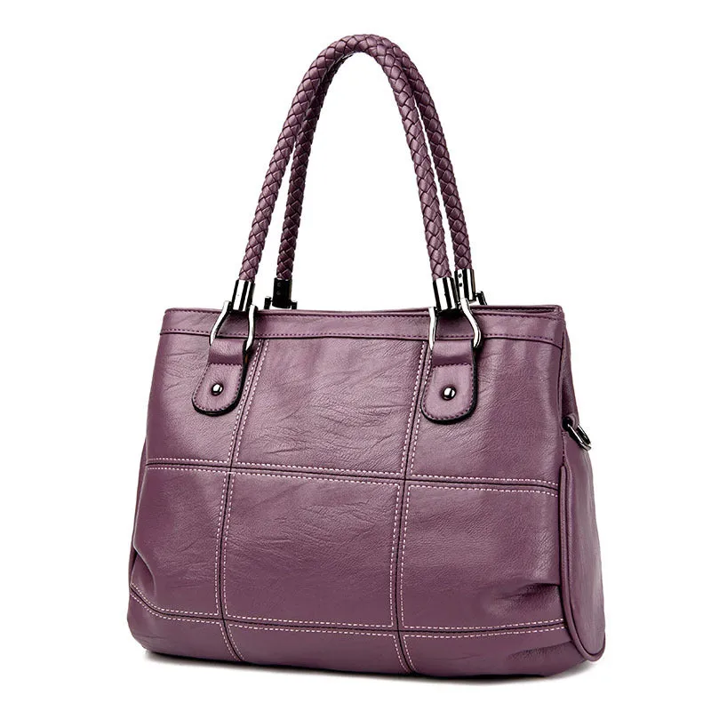 2018 New Fashion Ladies Hand Bag Women's Genuine Leather Handbag Black Leather Tote Bag Bolsas femininas Female Shoulder Bag