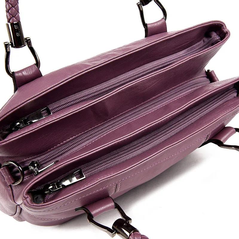 2018 New Fashion Ladies Hand Bag Women's Genuine Leather Handbag Black Leather Tote Bag Bolsas femininas Female Shoulder Bag