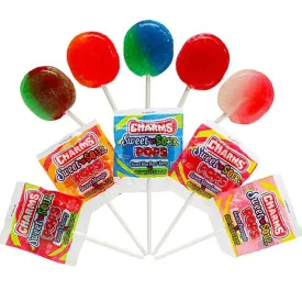 28 Pieces Sweet N Sour Pops Charms Lollipops Sucker Party Favors Candy Lollypop