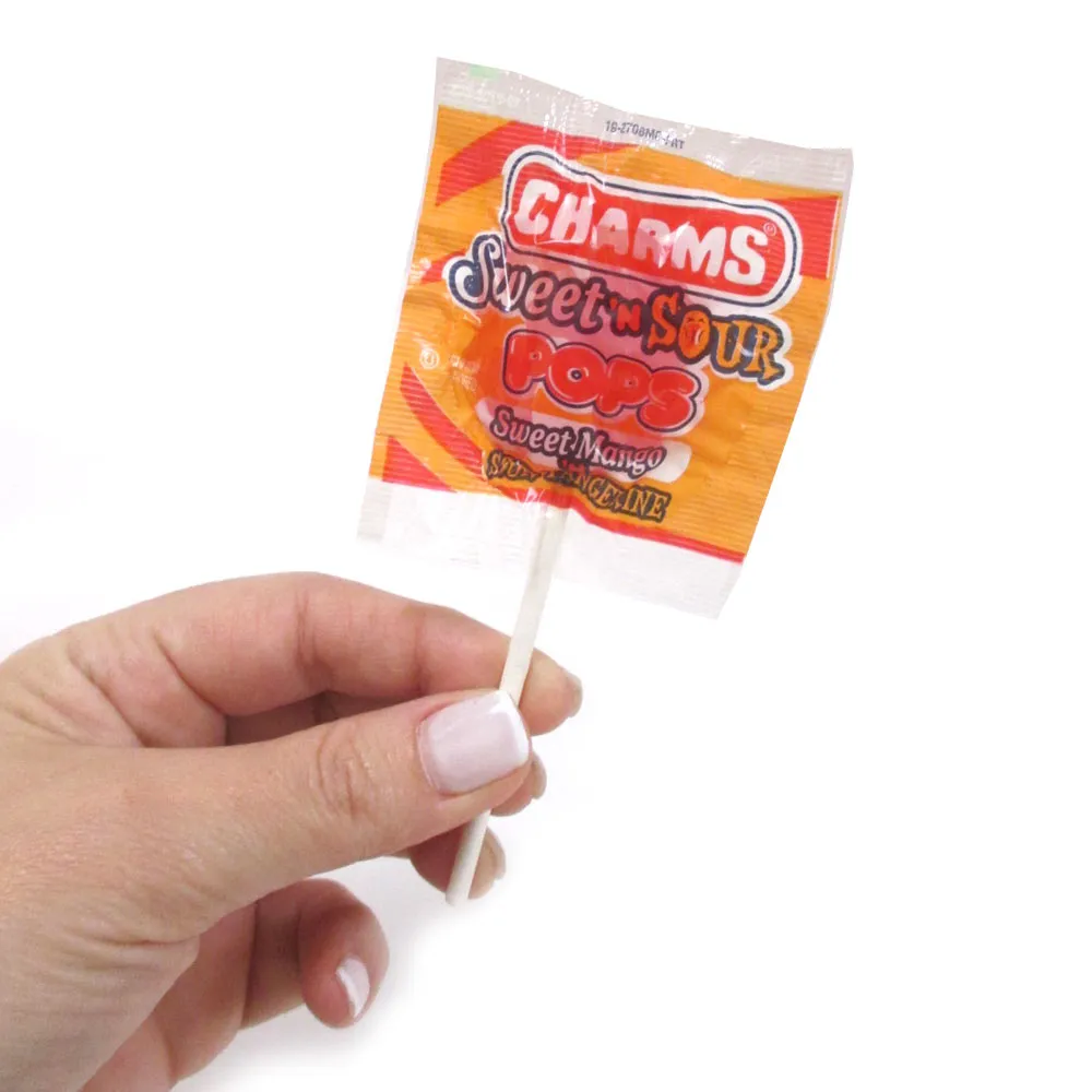 28 Pieces Sweet N Sour Pops Charms Lollipops Sucker Party Favors Candy Lollypop