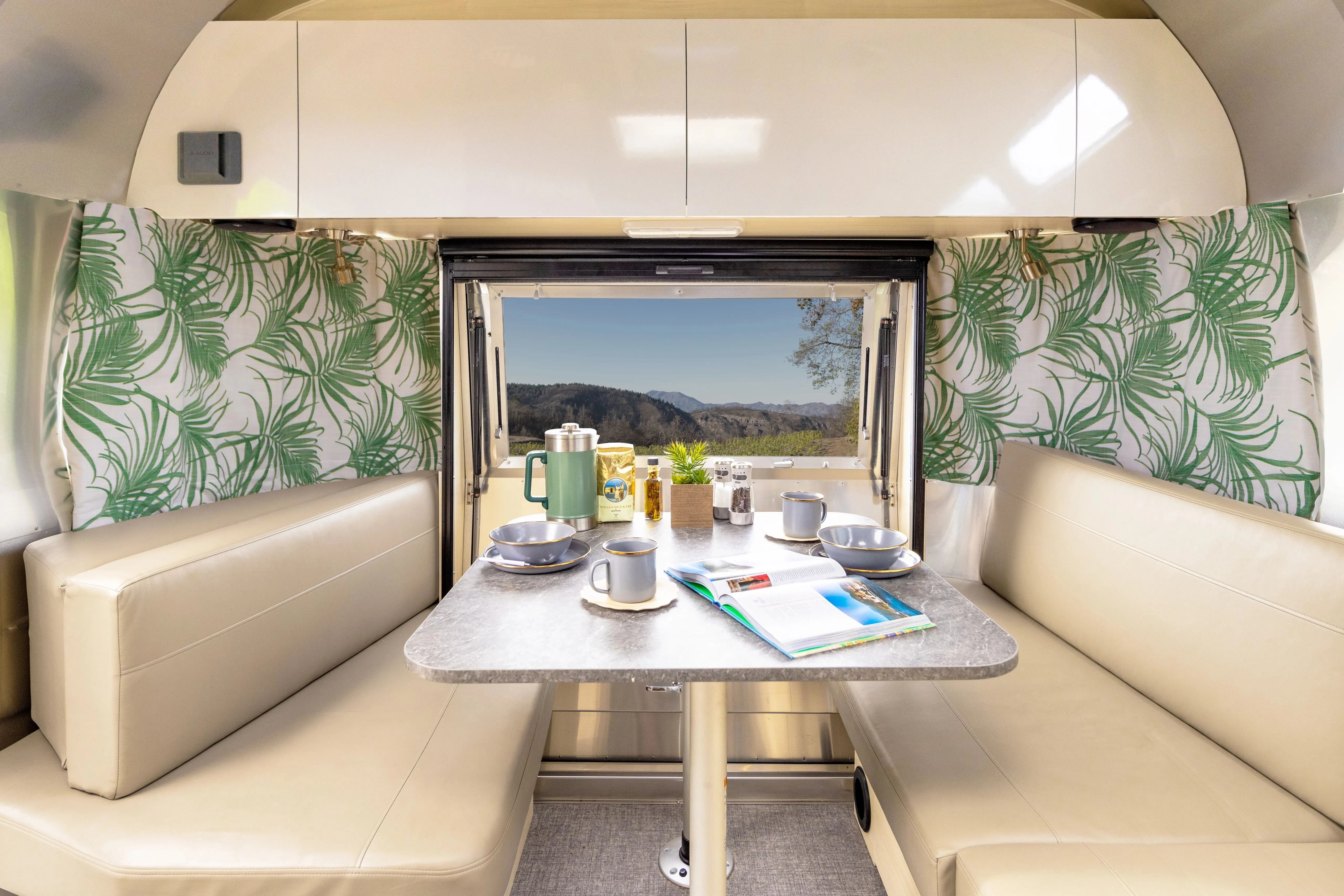 Airstream Printed Custom Curtains for International Travel Trailers