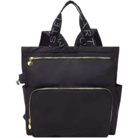 Black Logo Changing Backpack Bag