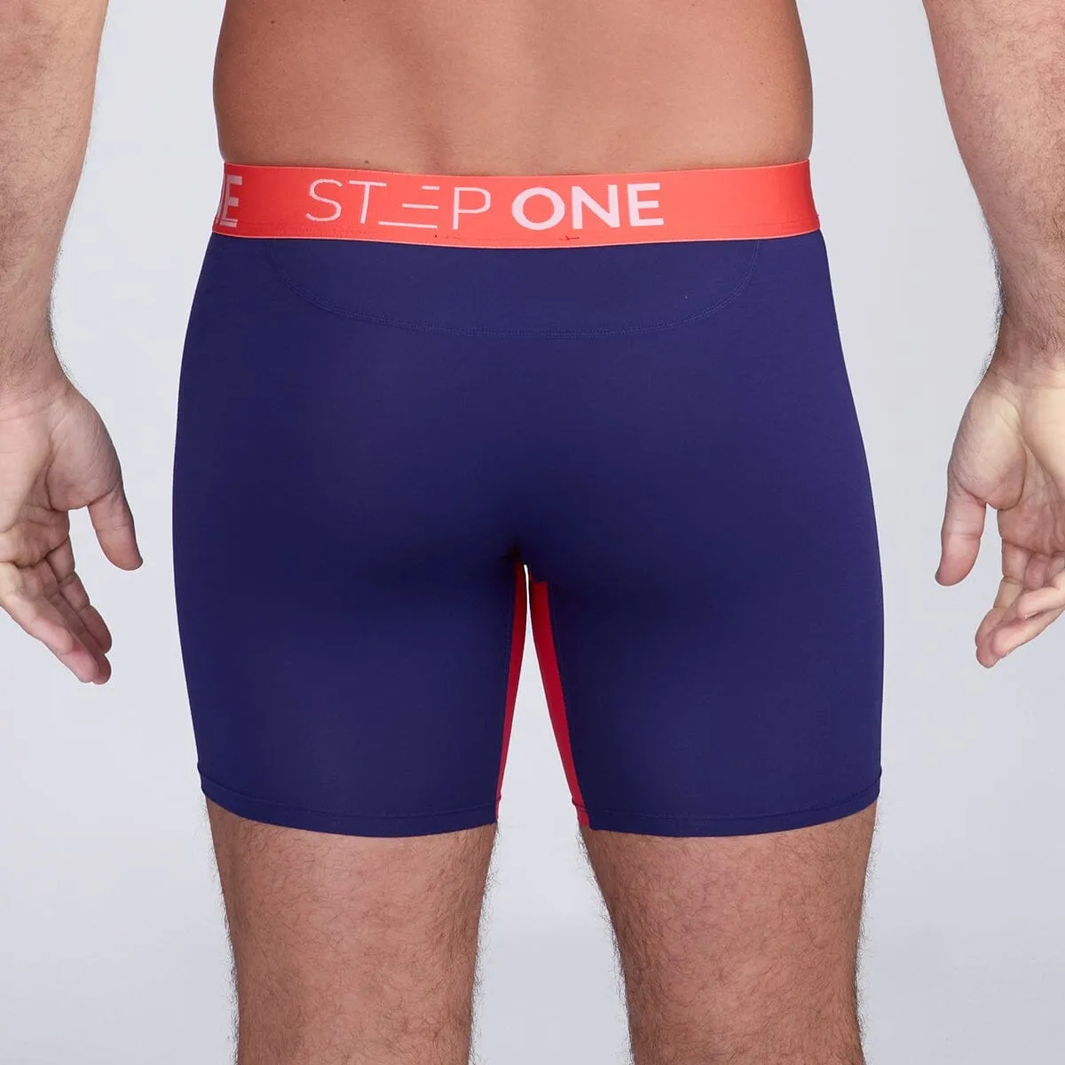Boxer Brief - Blue & Red