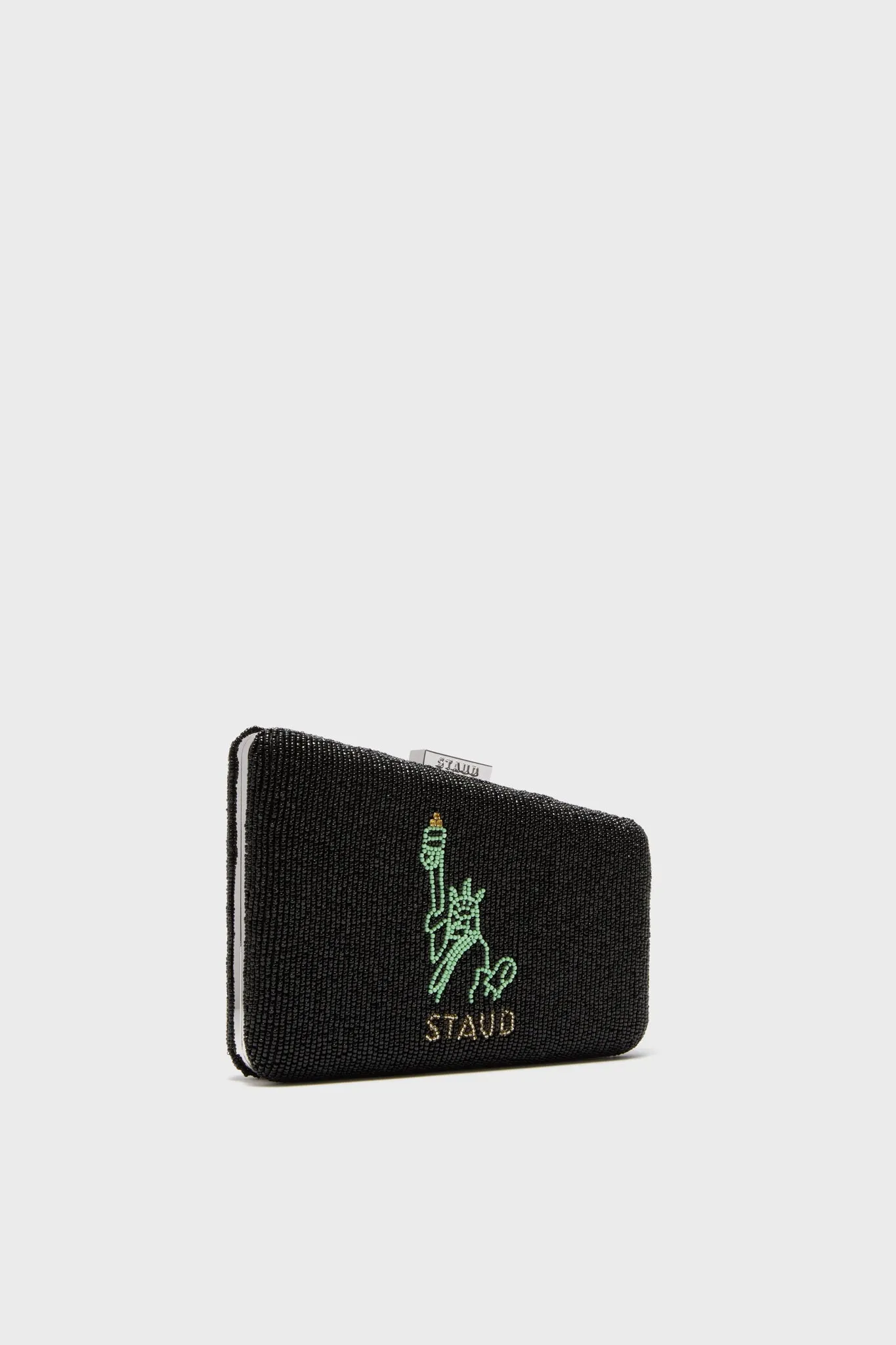 Carmella NYC Skyline Beaded Clutch