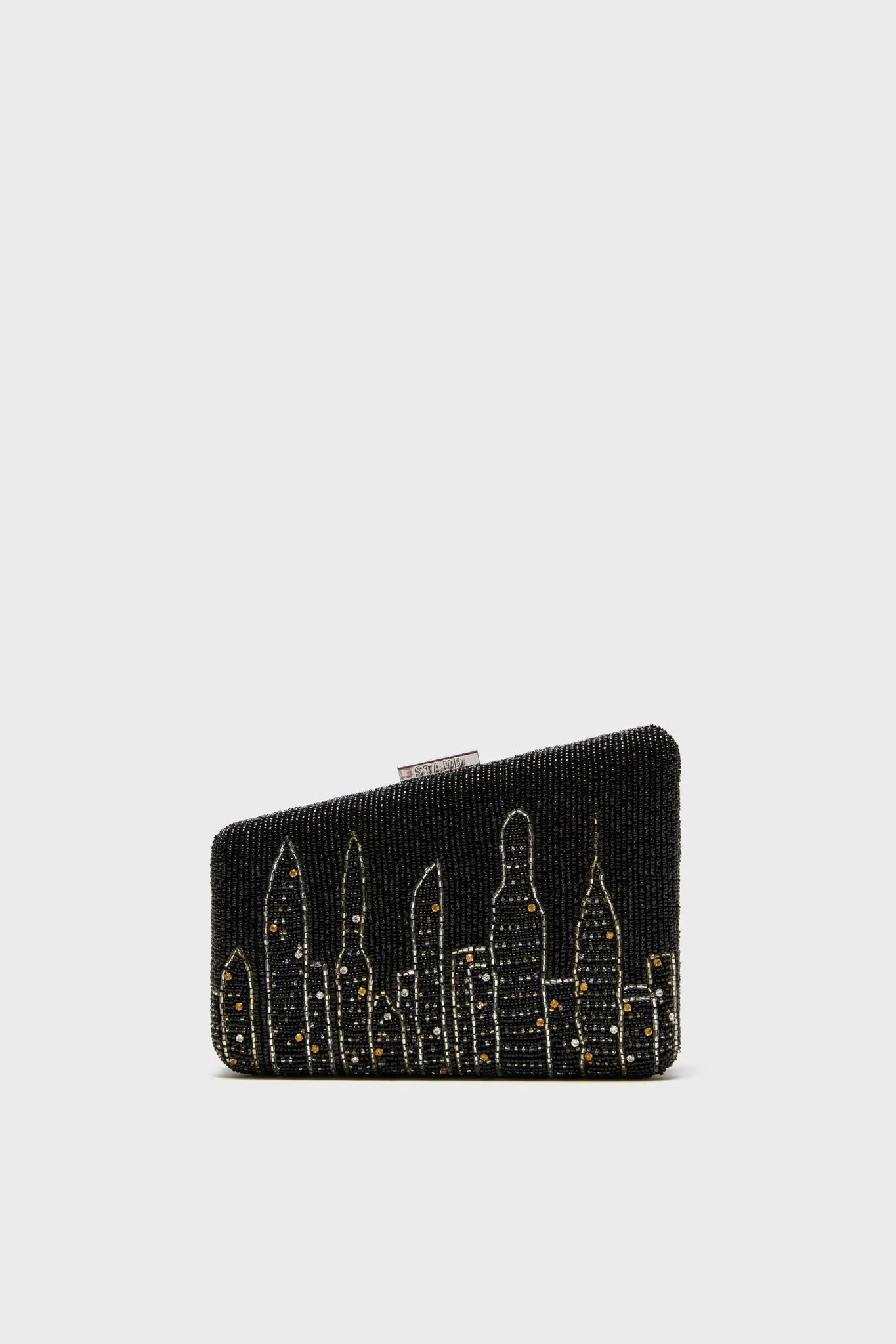 Carmella NYC Skyline Beaded Clutch