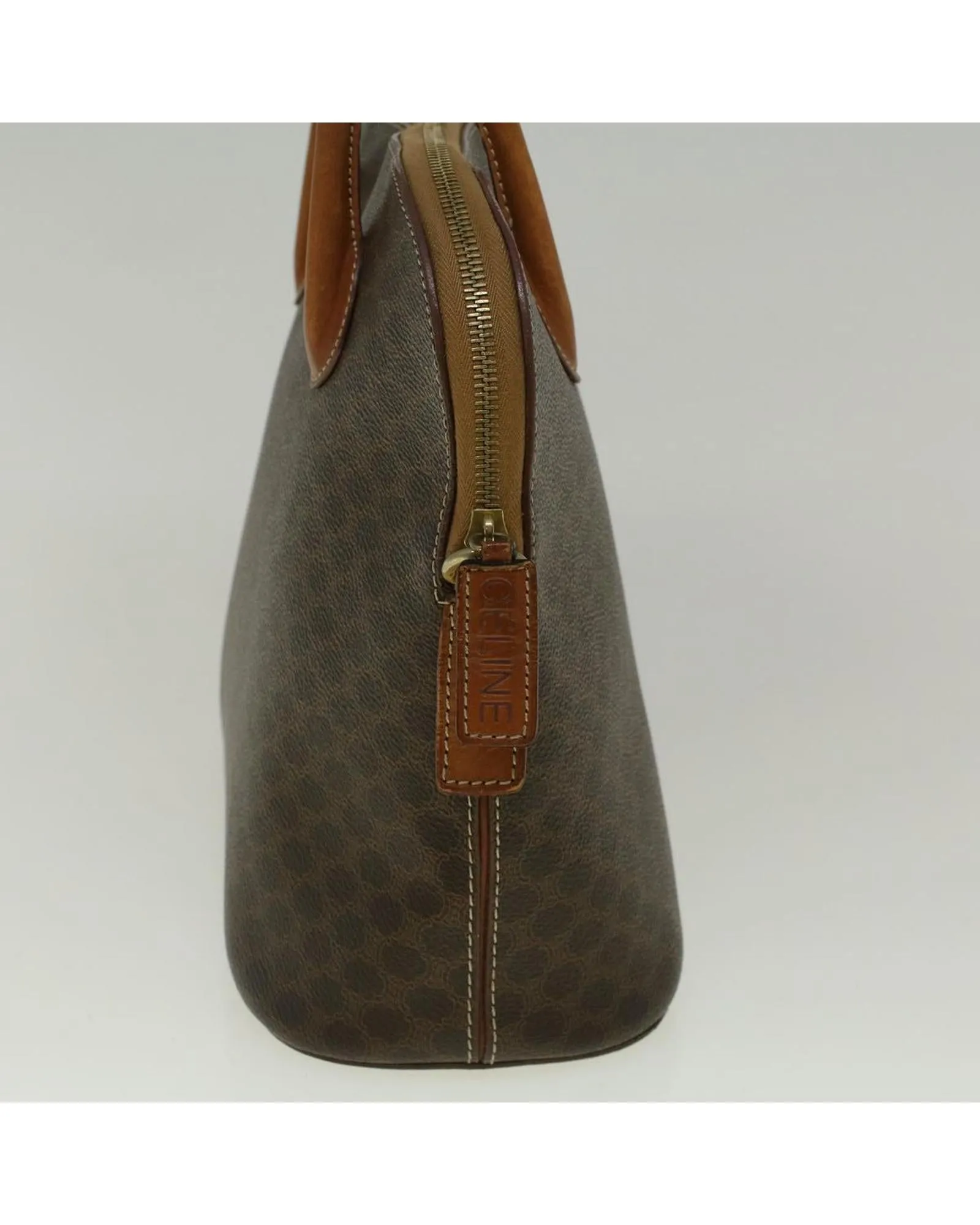 Macadam Canvas Hand Bag in Brown PVC Leather