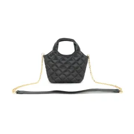 Mini Quilted Faux Leather Tote
