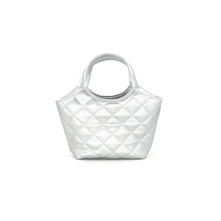Mini Quilted Faux Leather Tote