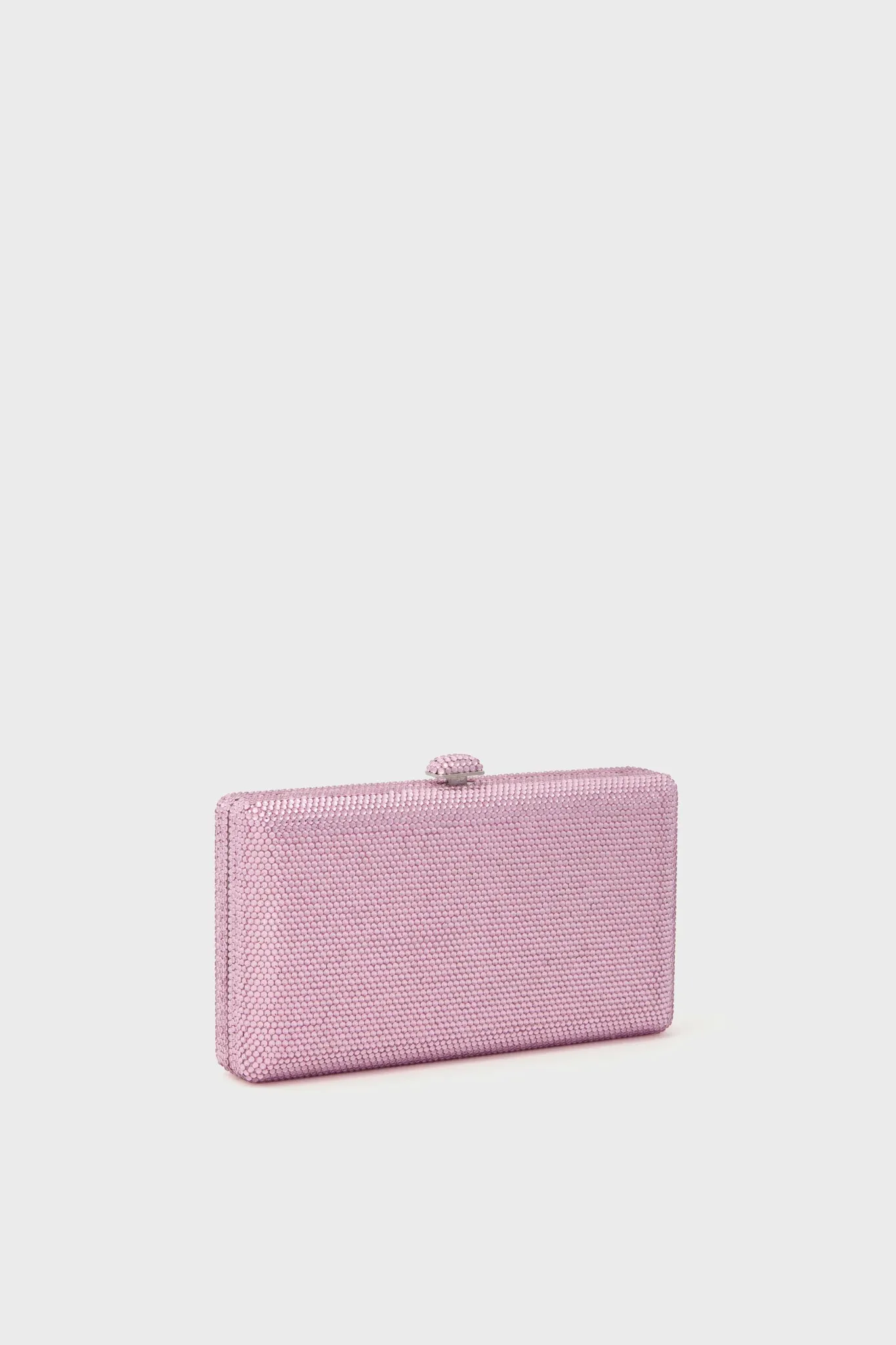 Pink Embellished Crystal Clutch