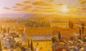 The center of the earth, the apple of His eye