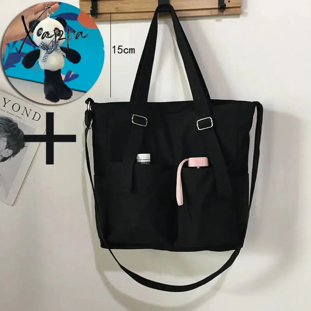 Xajzpa - new Women's Bag Shopper Simple Fashion Zipper Handbags Nylon Waterproof  Large Capacity Tote Shoulder Bags For Women
