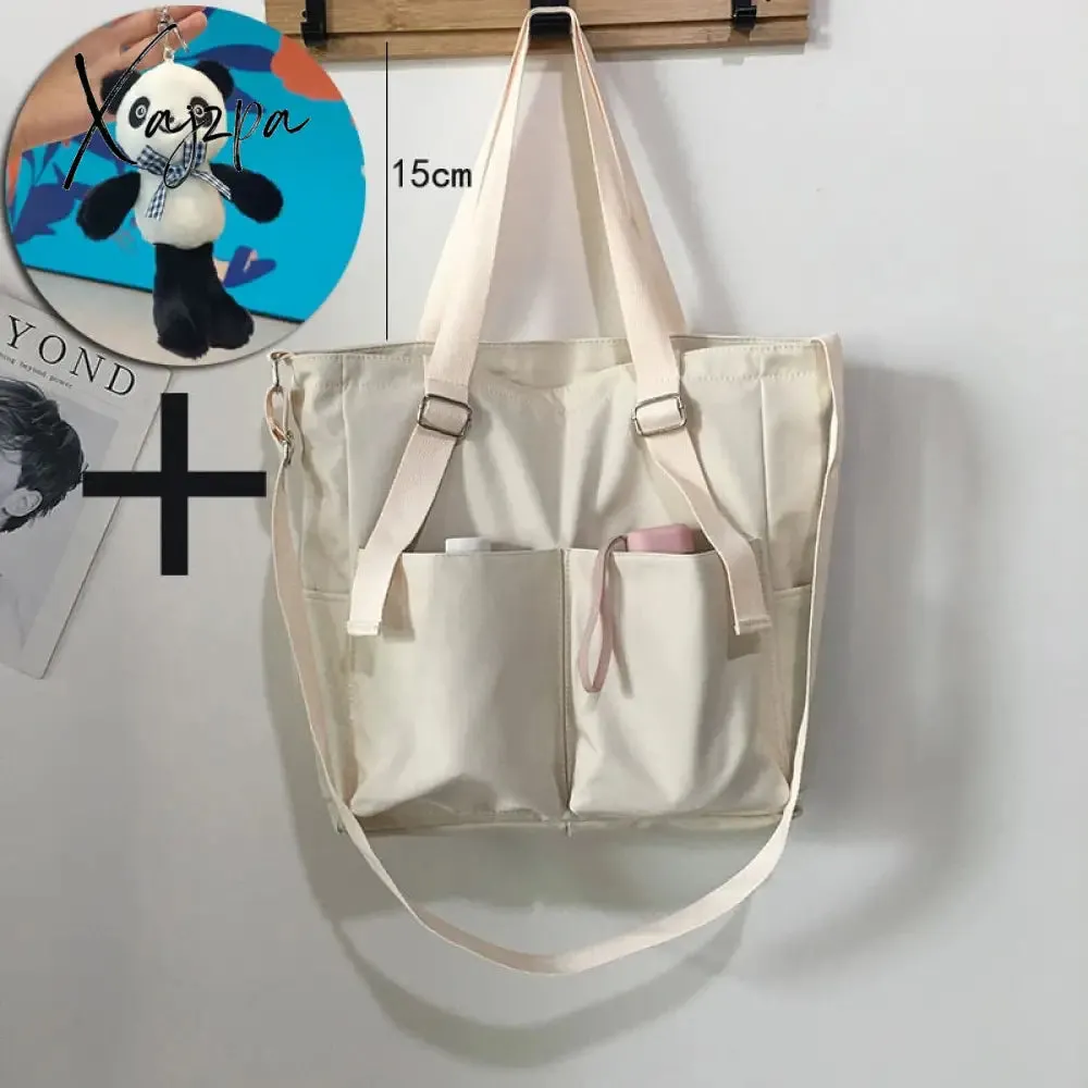 Xajzpa - new Women's Bag Shopper Simple Fashion Zipper Handbags Nylon Waterproof  Large Capacity Tote Shoulder Bags For Women