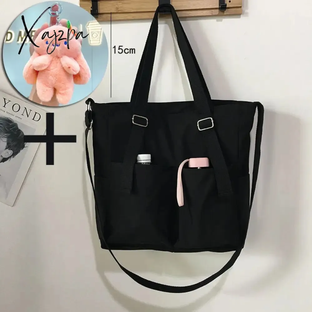 Xajzpa - new Women's Bag Shopper Simple Fashion Zipper Handbags Nylon Waterproof  Large Capacity Tote Shoulder Bags For Women