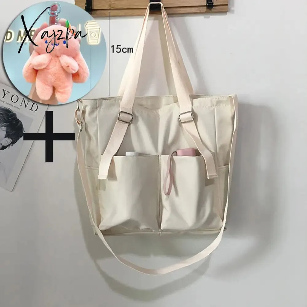 Xajzpa - new Women's Bag Shopper Simple Fashion Zipper Handbags Nylon Waterproof  Large Capacity Tote Shoulder Bags For Women
